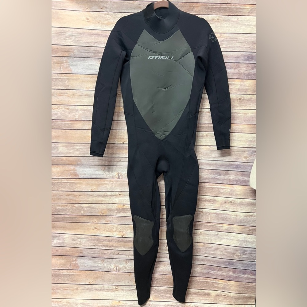 O'Neill Men's Black and Olive Green Full Wetsuit